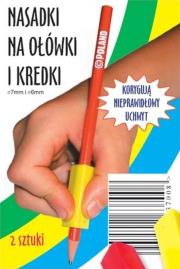 Okładka książki Nasadki trójkątne podłużne na ołówki i kredki 2szt
