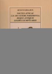 Okładka książki Noce attyckie 2.24. o dawnej oszczędności i o starożytnych ustawach dotyczących wydatków