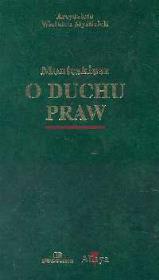O duchu praw. Autor: Monteskiusz. Dadada.pl Okładka książki O duchu praw