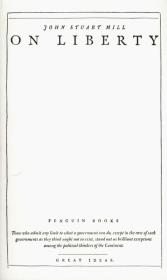 Okładka książki On Liberty