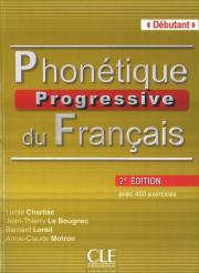 Phonetique Progressive du Francais Debutant książka z kluczem 2 edycja. Autor: Charliac Lucile, Bougnec Jean-Thierry Le, Loreil Bernard. Dadada.pl Okładka książki Phonetique Progressive du Francais Debutant książka z kluczem 2 edycja