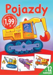 Okładka książki Pojazdy - Kolorowanka z naklejkami