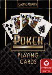 Opakowanie Poker czarny / czerwony Cartamundi