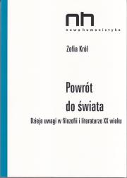 Powrót do świata. Autor: Król Zofia. Dadada.pl Okładka książki Powrót do świata