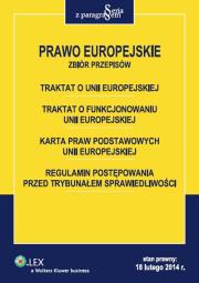 Okładka książki Prawo Europejskie Zbiór przepisów