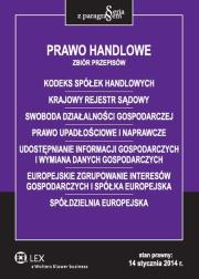 Okładka książki Prawo handlowe Zbiór przepisów