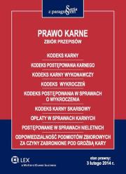Okładka książki Prawo karne Zbiór przepisów