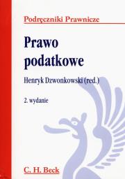 Prawo podatkowe. Autor: red. Henryk Dzwonkowski. Dadada.pl Okładka książki Prawo podatkowe
