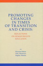 Promoting Changes in Times of Transition and Crisis. Autor: ed. Krzysztof Mazur, red. Piotr Musiewicz. Dadada.pl Okładka książki Promoting Changes in Times of Transition and Crisis