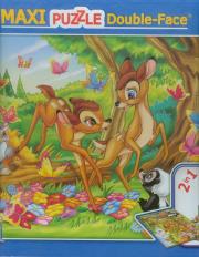 Opakowanie Puzzle dwustronne 2w1 Maxi 108 Bambi