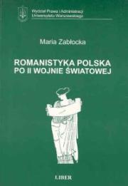 Okładka książki Romanistyka pol. po II Wojnie 073/02