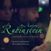 RUBINSTEIN: COMPLETE VIOLIN SONATAS. Autor: Daniela Cammarano, Alessandro Deljavan. Dadada.pl Okładka książki RUBINSTEIN: COMPLETE VIOLIN SONATAS