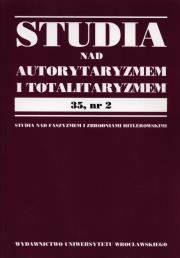 Opakowanie Studia nad autorytaryzmem i totaliryzmem 35, nr 2