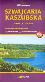 Opakowanie Szwajcaria Kaszubska dwustronna mapa turystyczna