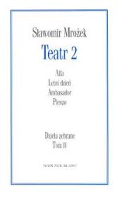 Teatr 2. Autor: Mrożek Sławomir. Dadada.pl Okładka książki Teatr 2
