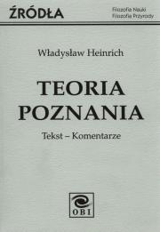 Okładka książki Teoria poznania