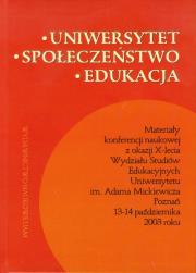 Okładka książki Uniwersytet społeczeństwo edukacja