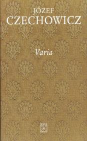 Okładka książki Varia