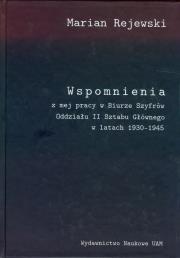 Okładka książki Wspomnienia z mej pracy w Biurze Szyfrów Oddziału II Sztabu Głównego w latach 1930-1945