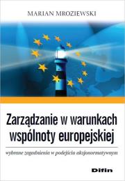 Okładka książki Zarządzanie w warunkach wspólnoty europejskiej