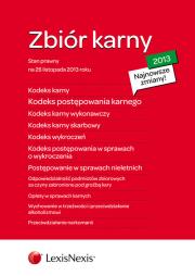 Opakowanie Zbiór karny 2013 - K.K. K.P.K .K.K.W. K.K.S. K.W. Kodeks postępowania w sprawach o wykroczenia