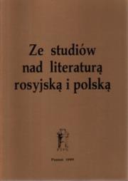 Opakowanie Ze studiów nad literaturą rosyjską i polską