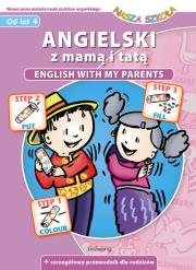 Okładka książki Angielski z mama i tatą - nasza szkoła SIEDMIORÓG
