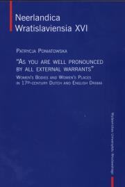 Okładka książki As you are well Pronounced by All Externall Warrants
