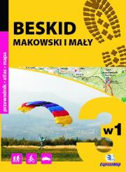 Beskid Makowski i Mały 1:75 000. Autor:   Praca zbiorowa. Dadada.pl Okładka książki Beskid Makowski i Mały 1:75 000