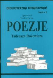 Biblioteczka opracowań nr 012 Poezje Różewicza. Autor: Teodor Farent. Dadada.pl Okładka książki Biblioteczka opracowań nr 012 Poezje Różewicza