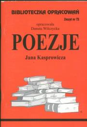 Okładka książki Biblioteczka opracowań nr 073 Poezje J.Kasprowicza