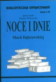 Biblioteczka opracowań nr 079 Noce i Dnie. Autor: Danuta Wilczycka. Dadada.pl Okładka książki Biblioteczka opracowań nr 079 Noce i Dnie