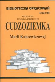 Biblioteczka opracowań nr 088 Cudzoziemka. Autor: Urszula Lementowicz. Dadada.pl Okładka książki Biblioteczka opracowań nr 088 Cudzoziemka