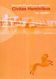 Opakowanie Civitas Hominibus Rocznik filozoficzno społeczny 2007