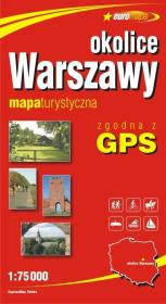 Okładka książki Euromapa Okolice Warszawy 1:75 000