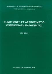 Opakowanie Functiones et approximatio Commentarii mathematici 49.2 (2013)
