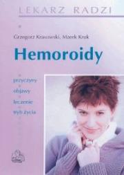 Hemoroidy PZWL. Autor: Krasowski Grzegorz, Kruk Marek. Dadada.pl Okładka książki Hemoroidy PZWL