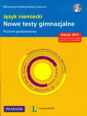 Okładka książki Język niemiecki Nowe testy gimnazjalne + CD Poziom podstawowy
