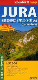 Okładka książki Jura Krakowsko Częstochowska Część Południowa Mapa laminowana 1:52 000