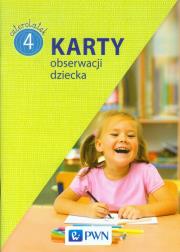Karty obserwacji dziecka Czterolatek. Autor: Danuta Chrzanowska, Sękowska-Kozłowska Katarzyna. Dadada.pl Okładka książki Karty obserwacji dziecka Czterolatek