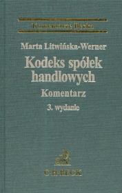 Okładka książki Kodeks spółek handlowych Komentarz