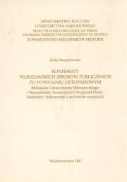 Okładka książki Konfiskaty warszawskich zbiorów publicznych po Powstaniu Listopadowym