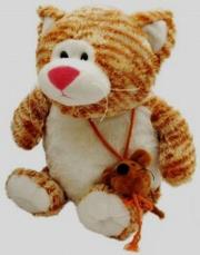 Opakowanie Kot Łakotek siedzący beżowy 30cm