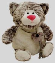 Opakowanie Kotek Łakotek siedzący szary 30cm