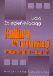 Okładka książki Kultura w organizacji Identyfikacja kultur znanych firm