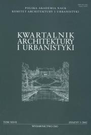 Opakowanie Kwartalnik Architektury i Urbanistyki  3/2002 TOM XLVII
