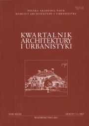 Opakowanie Kwartalnik Architektury i Urbanistyki tom XLVIII Zeszyt 1 - 4 / 2003