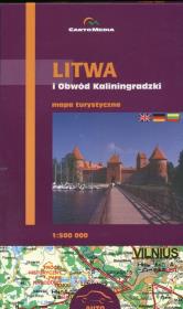 Okładka książki Litwa i Obwód Kaliningradzki Mapa turystyczna 1:500 000
