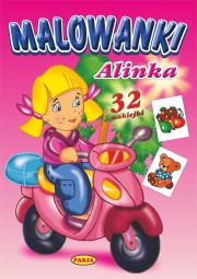 Malowanki - Alinka. Autor: praca zbiorowa. Dadada.pl Okładka książki Malowanki - Alinka