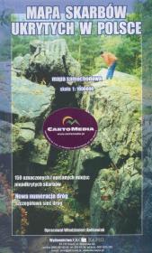 Opakowanie Mapa skarbów ukrytych w Polsce Mapa samochodowa
